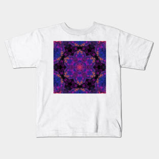 Psychedelic Hippie Purple and Orange Kids T-Shirt